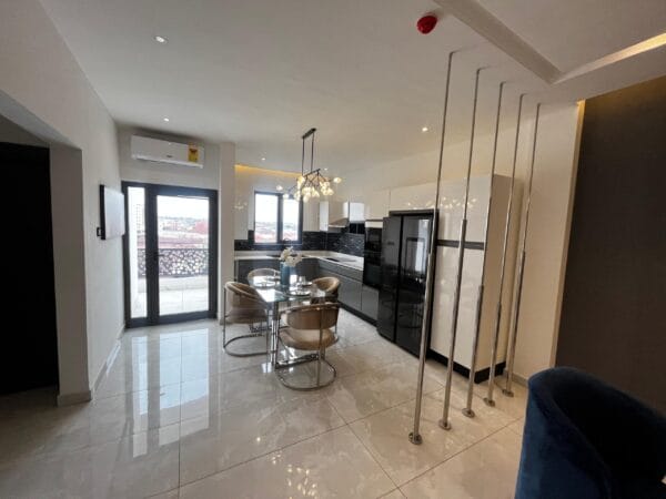 Bright and airy dining area, perfect for family meals or entertaining guests.