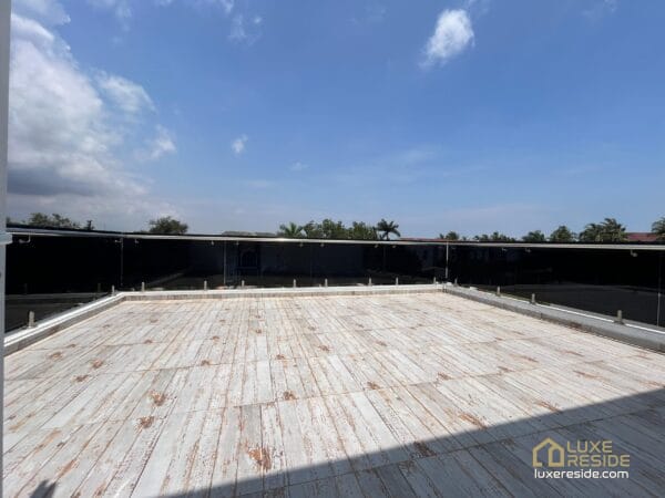 Expansive rooftop terrace offering beautiful views of the surroundings.