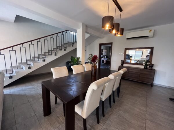 Elegant dining area perfect for family meals or entertaining guests.