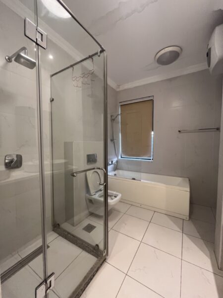 Unwind in your luxurious en-suite, complete with a soaking tub.
